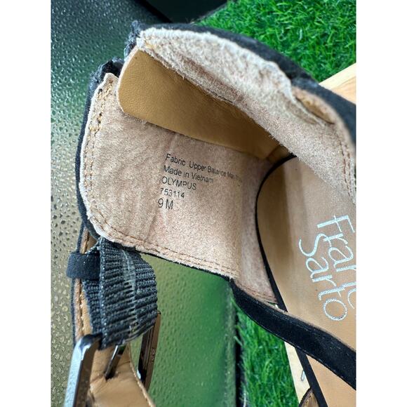 Franco Sarto- Open Toe Heels- Black- Size 9W - Picture 9 of 10